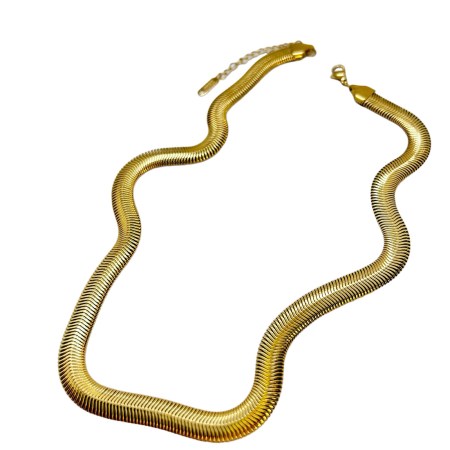 chain gold steel 8mm snake